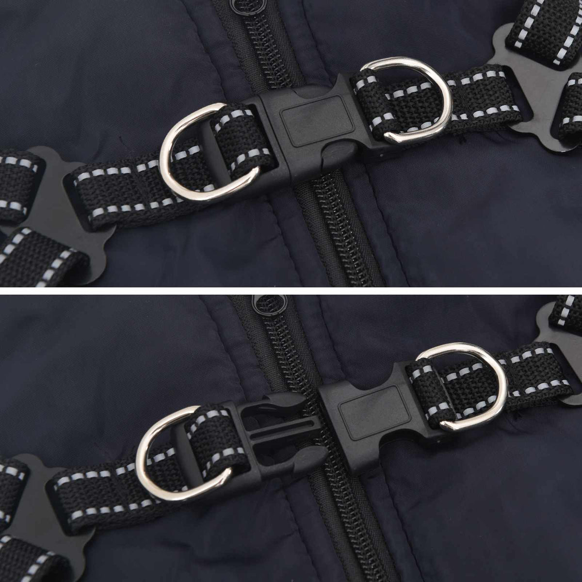 Hundejakke Mørkeblå L36 Fleece og polyester