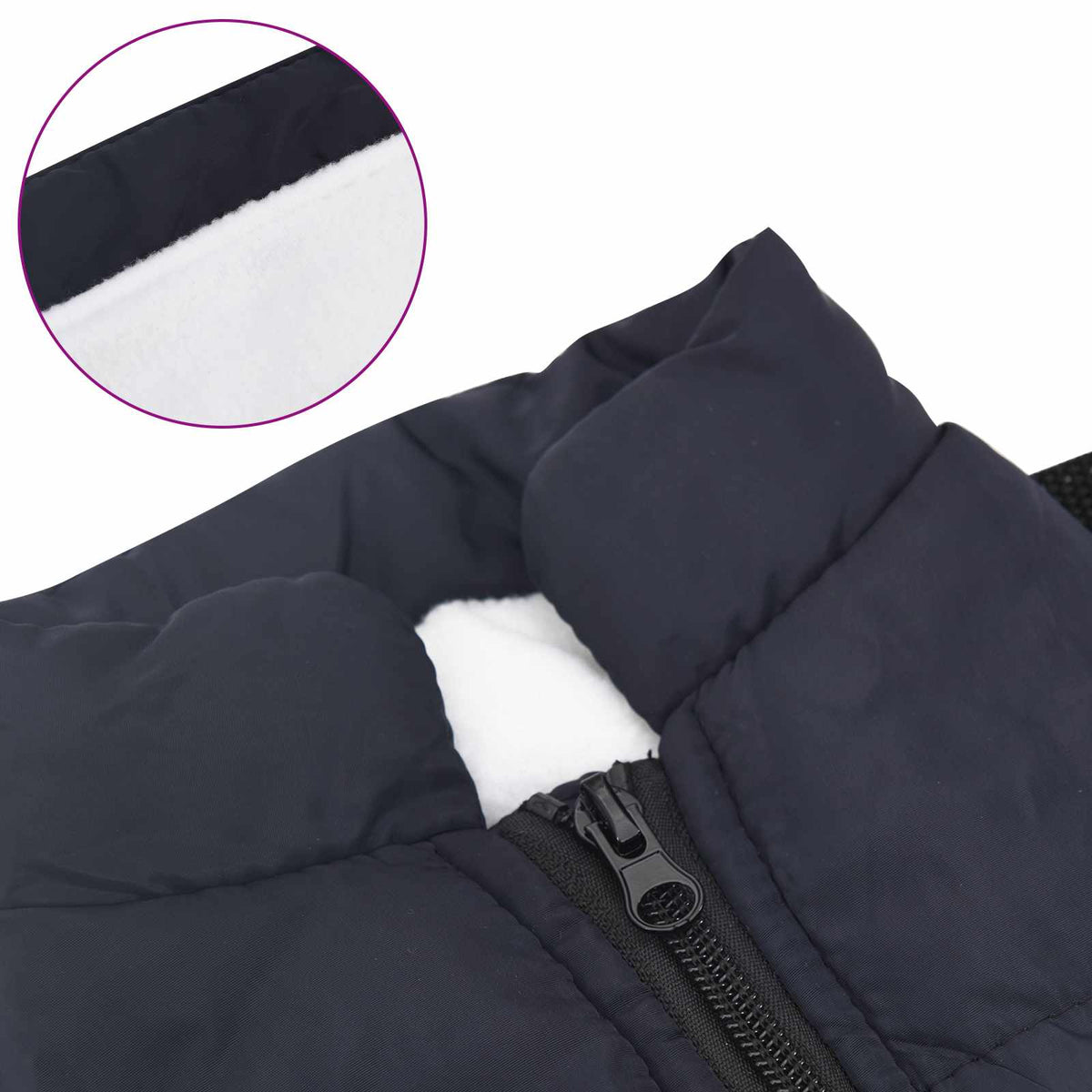 Hundejakke Mørkeblå L36 Fleece og polyester