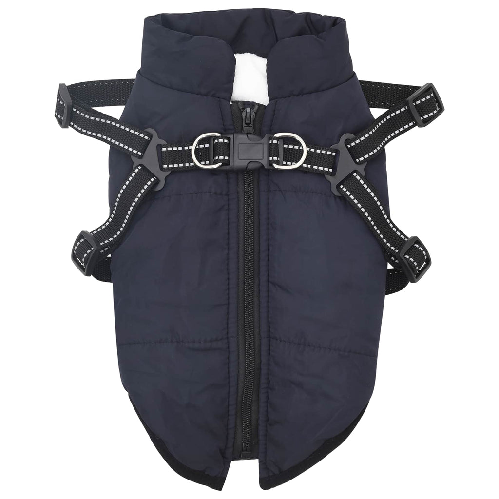Hundejakke Mørkeblå L36 Fleece og polyester