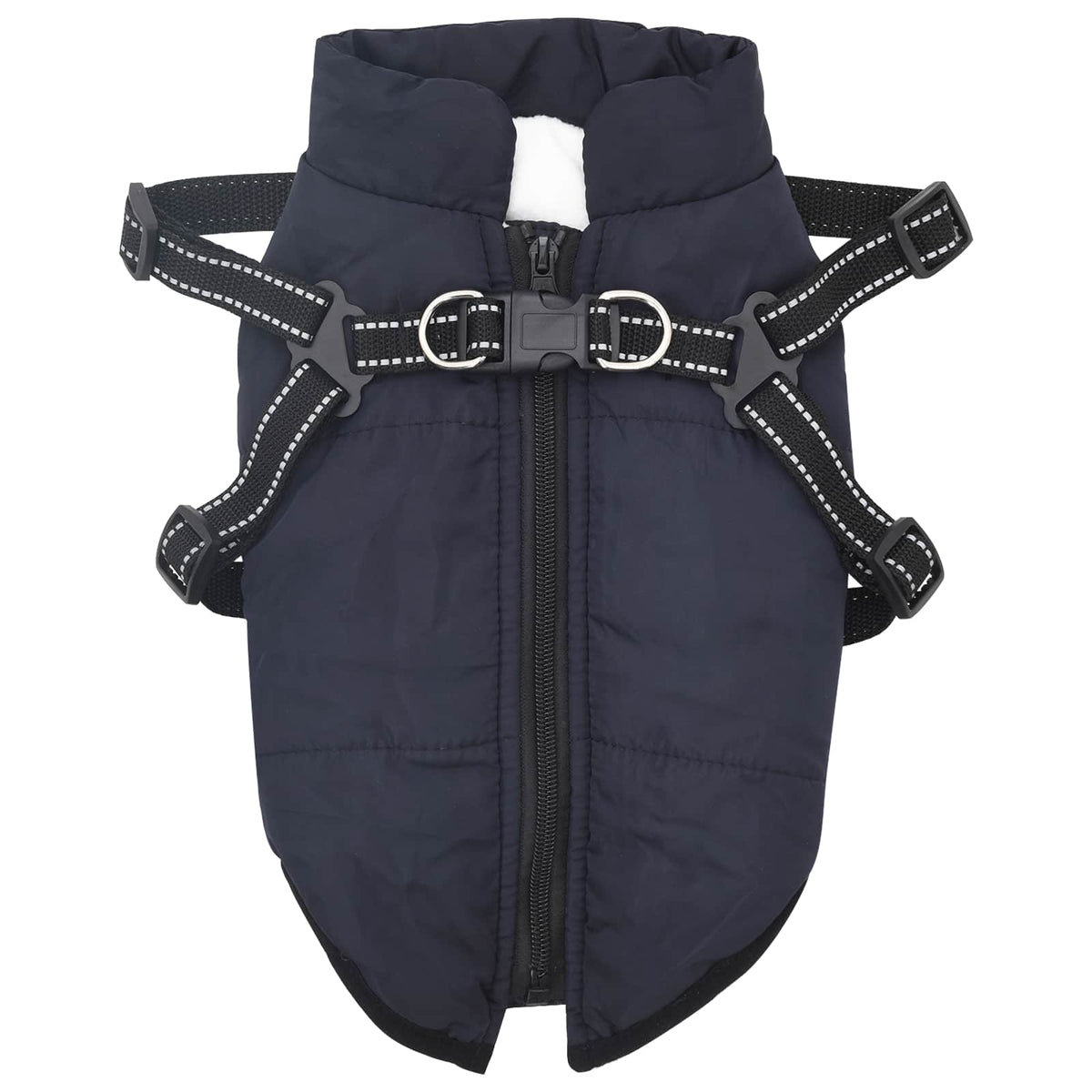Hundejakke Mørkeblå L36 Fleece og polyester
