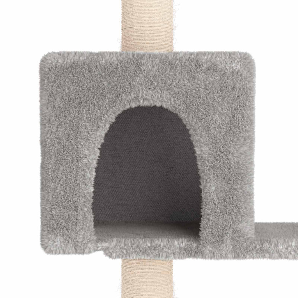 Kattetræ med sisal klatreposter Lysegrå 177,5 cm