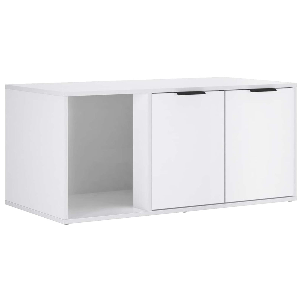 Kattebur møbel Hvid 100 x 49 x 45 cm Konstrueret træ