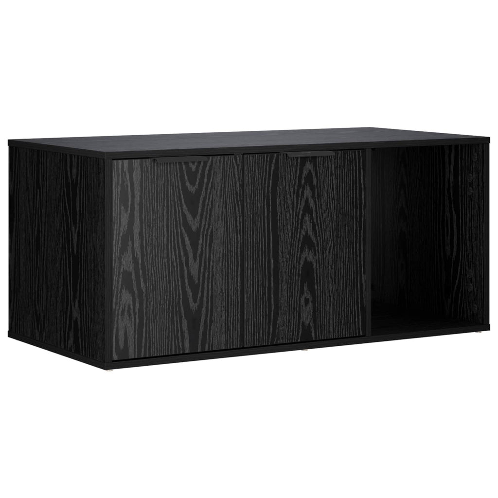Kattebur møbel Sort eg 100 x 49 x 45 cm Konstrueret træ
