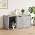 Kattebur møbel Betongrå 100 x 49 x 45 cm Konstrueret træ