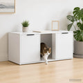 Kattebur møbel Hvid 100 x 49 x 45 cm Konstrueret træ