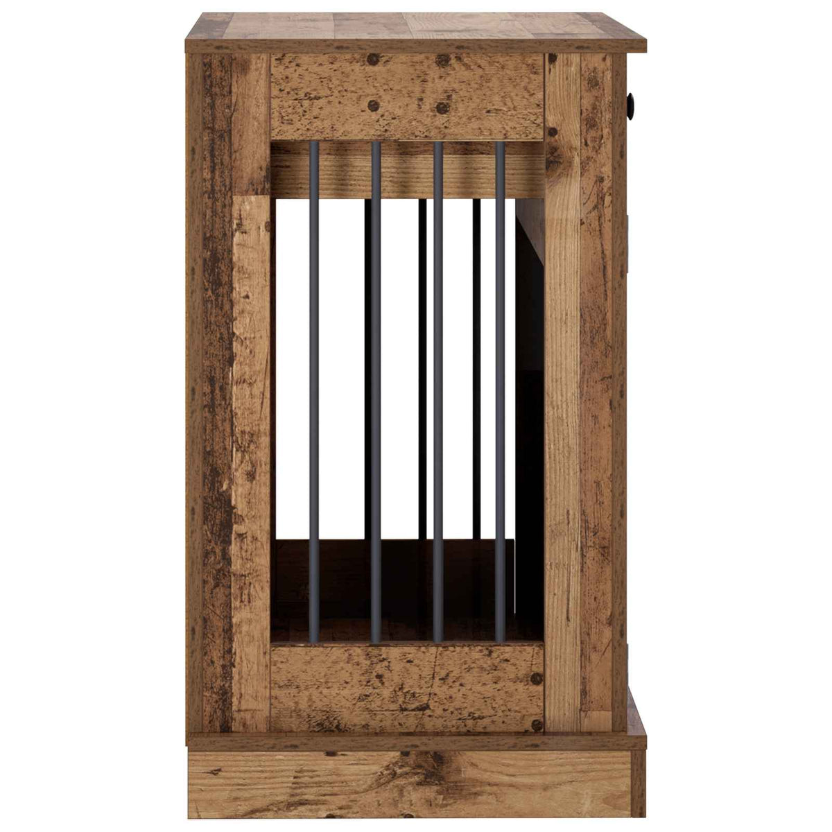 Hundekasse møbel Gammelt træ 80 x 47,5 x 80 cm Konstrueret træ