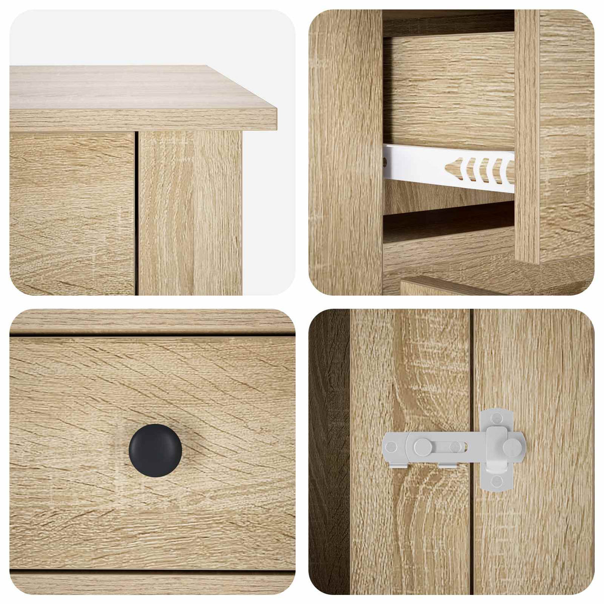 Hundekasse møbel Sonoma-eg 90 x 47,5 x 80 cm Konstrueret træ
