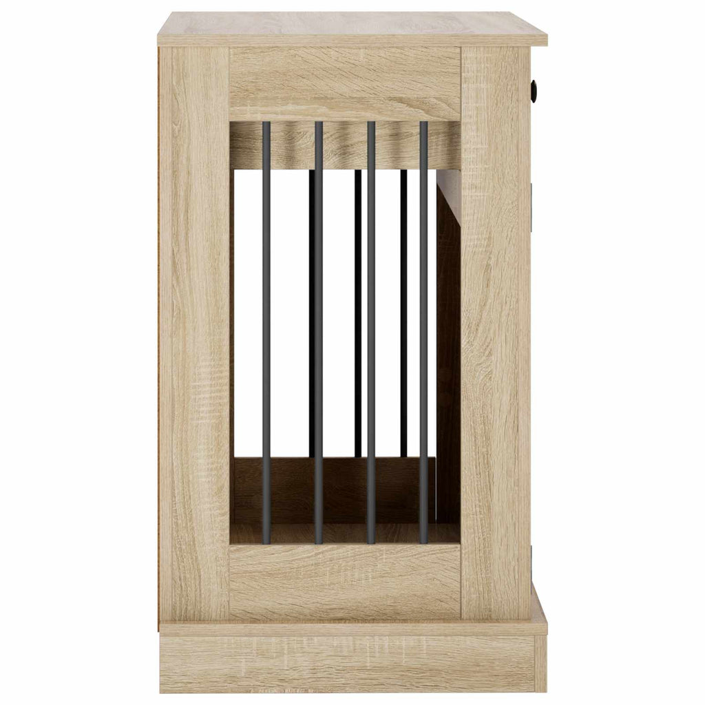 Hundekasse møbel Sonoma-eg 90 x 47,5 x 80 cm Konstrueret træ