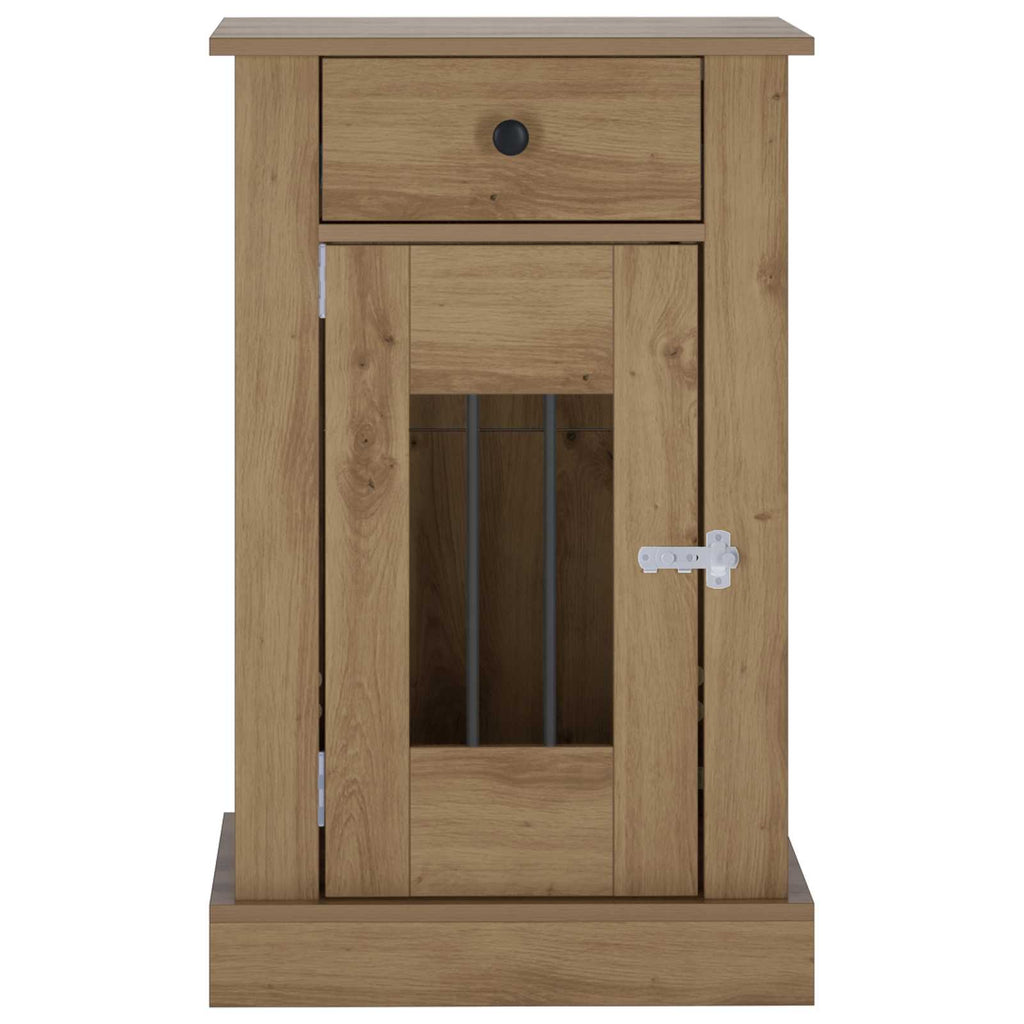 Hundekasse møbel Artisan-eg 50 x 47,5 x 80 cm Konstrueret træ