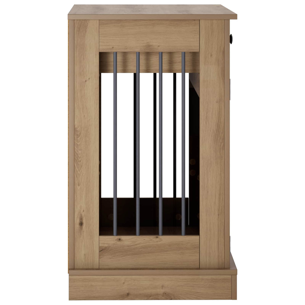 Hundekasse møbel Artisan-eg 50 x 47,5 x 80 cm Konstrueret træ